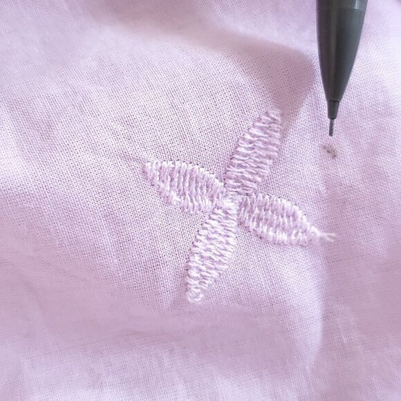 Soft Surrounding Crochet Embroidered Off Shoulder Shirt Top M Purple 3/4 Sleeve - Picture 6 of 6